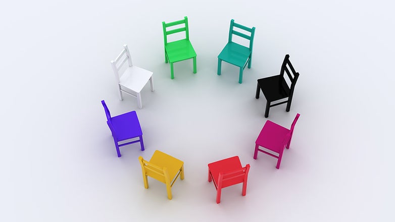 Battling bias: Circle of chairs