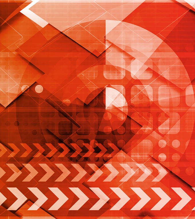 A red and white background