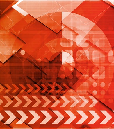 A red and white background